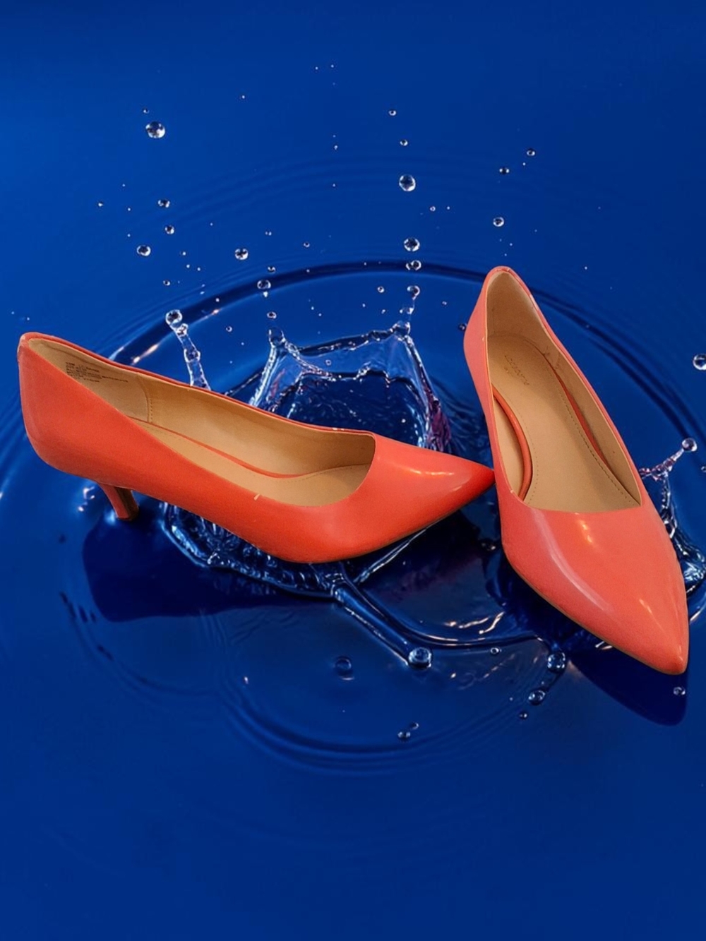 Liz Claiborne Coral Pointed-Toe Kitten Heels Womens Shoes Size 10 Work Or Casual